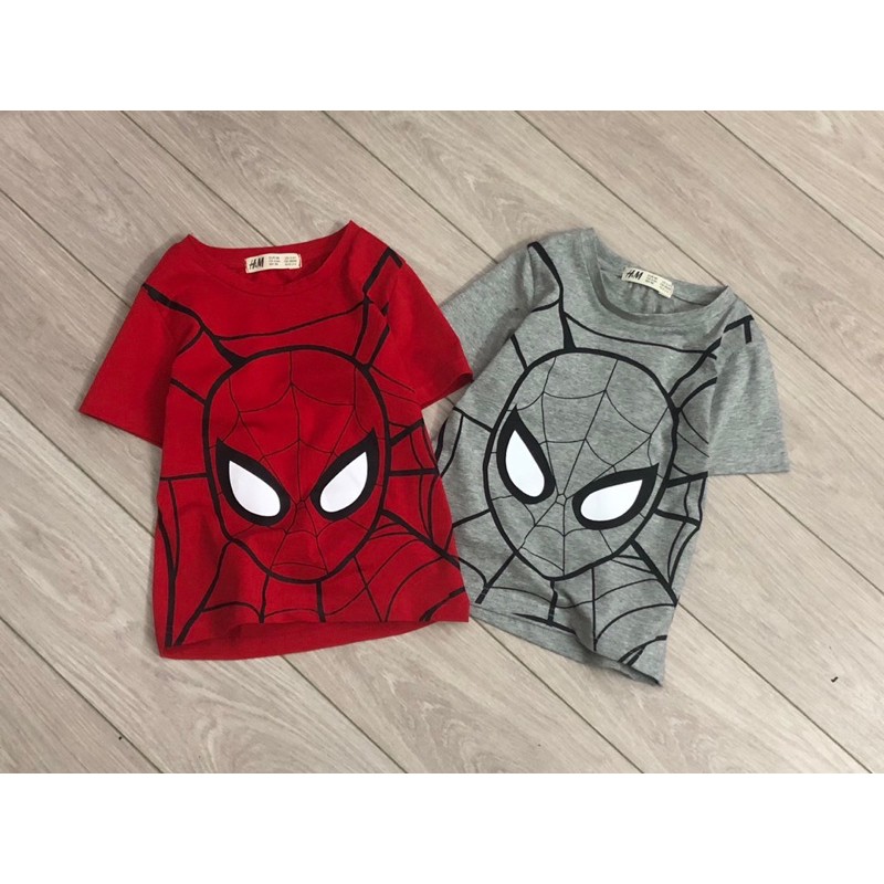 Áo cộc HM Spiderman người nhện 1-10Y (có ảnh thật)