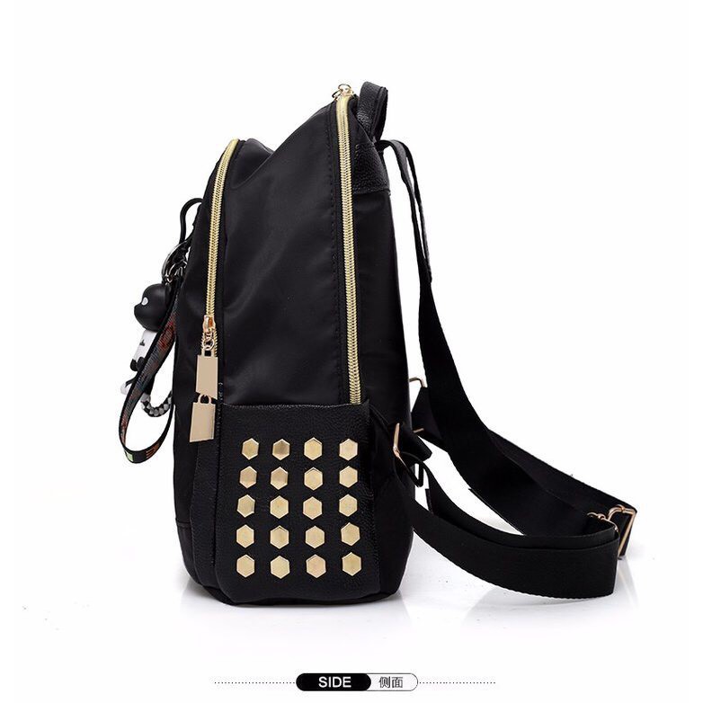 Balo thời trang nữ phong cách Hàn Quốc chống nước(Tặng kèm móc khóa và gấu)