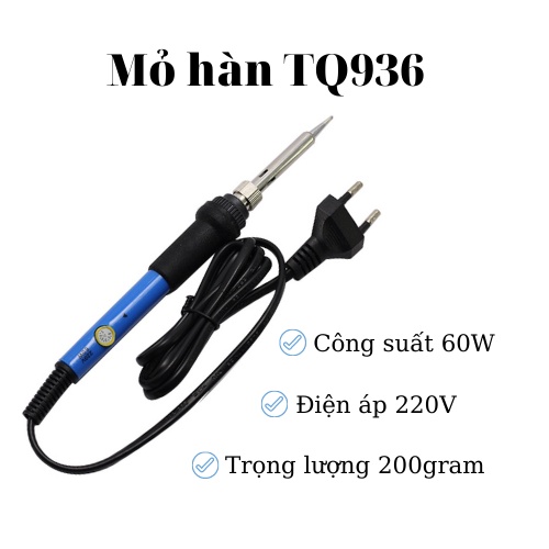 Mỏ hàn thiếc TQ936 , máy hàn thiếc điều chỉnh nhiệt độ 220V 60W