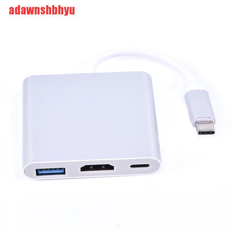 Cáp Chuyển Đổi 3 Trong 1 Usb 3.1 Sang Usb-C 3.0 Hdmi Cho Android Macbook Samsung