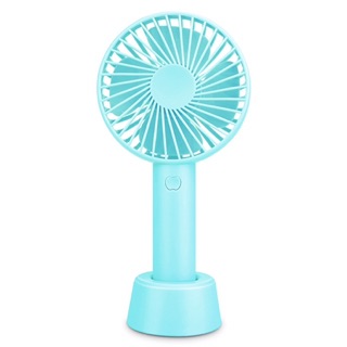 Quạt mini tích điện cầm tay có đế 3 tốc độ