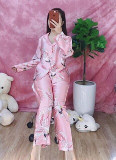 BỘ LỤA SATIN CHIM HẠC 💸