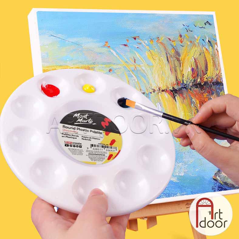 [ARTDOOR] Khay pha màu Nhựa MONT MARTE Tròn (palette)