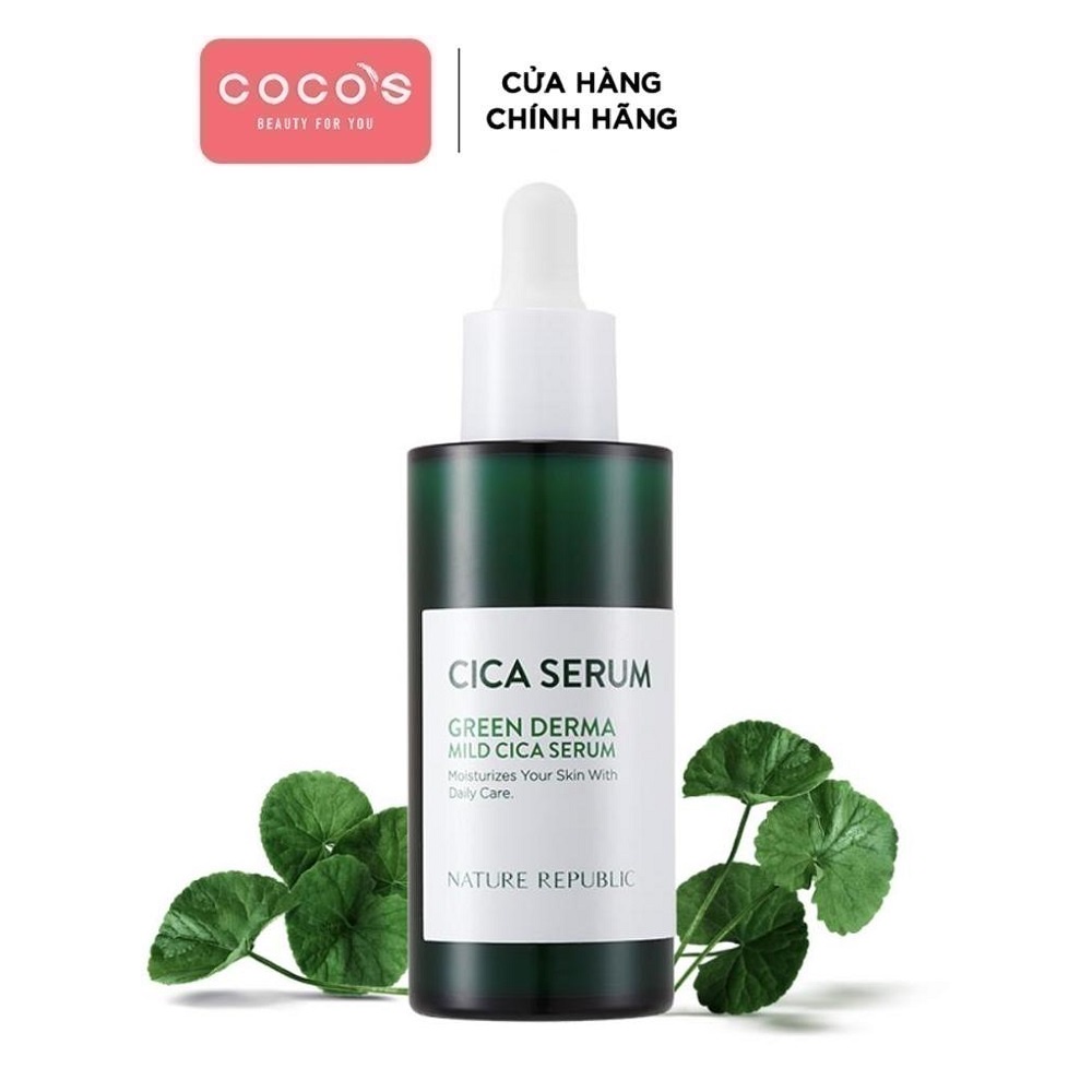 [Mã COSCOCOT3 -8% đơn 250K] Tinh Chất Làm Dịu Da Nature Republic Cica Green Derma Mild Cica Serum 50ml