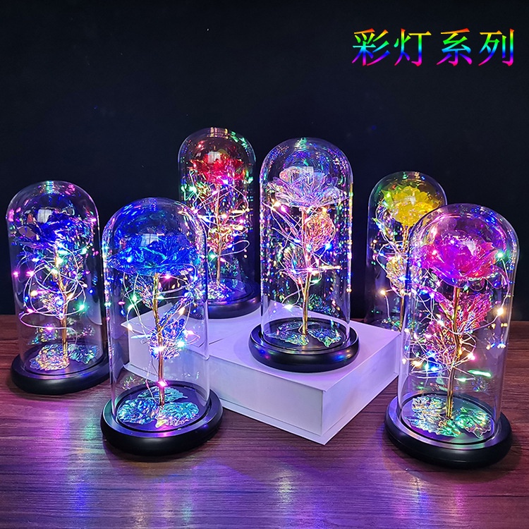 Bó Hoa Hồng Giả Có Đèn Phát Sáng