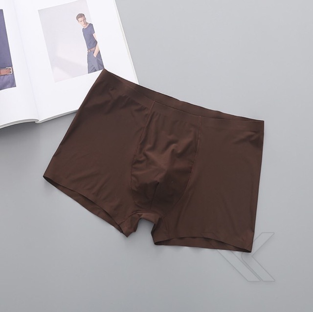 COMBO QUẦN LÓT BOXER NAM - QUẦN DẠNG ĐÙI LỤA SỮA ĐÚC, KHÔNG ĐƯỜNG MAY
