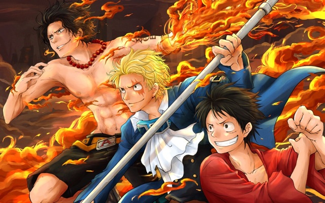5 Poster one piece , tranh dán tường anime one piece khổ a4