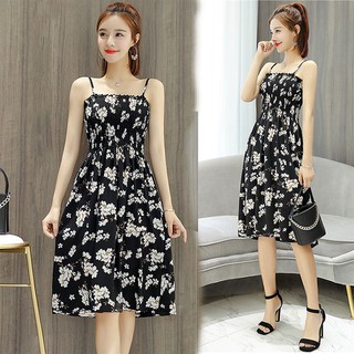 Đầm 2 Dây Xếp Ly - New Thoi Trang