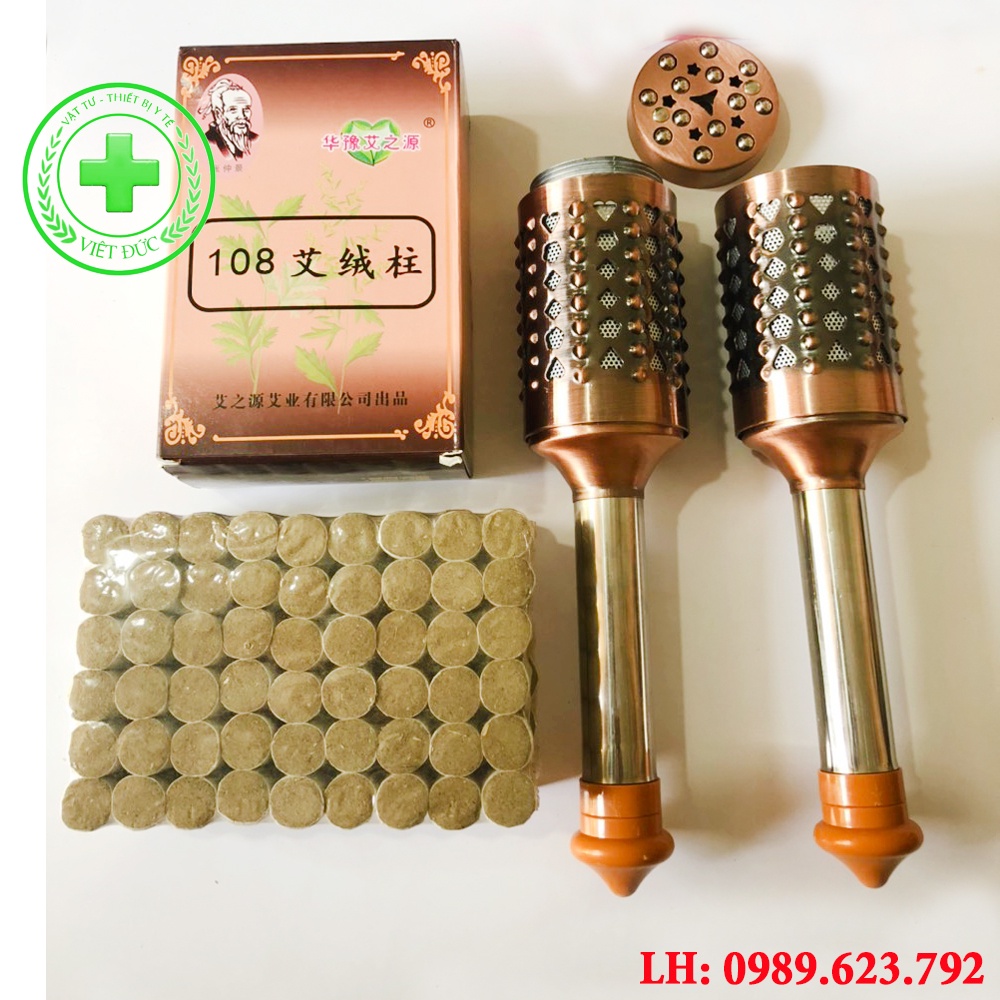 Con lăn điếu ngải đoạn bằng đồng đôi cao cấp
