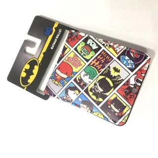 Q Version Comic DC Justice League Short Wallet Cute Batman Flash Superman Coin Purse