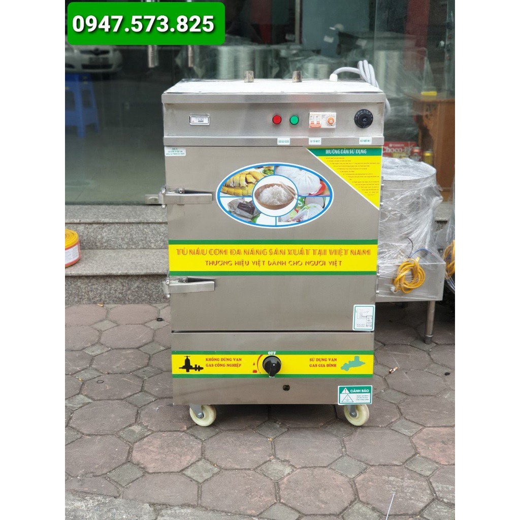 Tủ nấu cơm công nghiệp 6 khay| Tủ nấu cơm công nghiệp inox gas