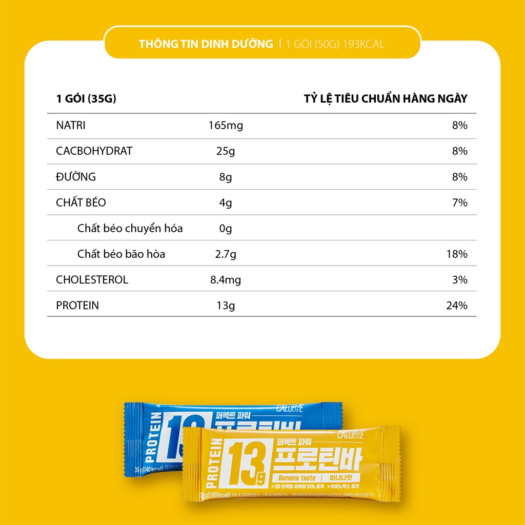 Thanh Protein Calobye Giàu Đạm, Tăng Cơ Giảm Mỡ, Thay Thế Bữa Ăn Phụ Nhanh Chóng, Đơn Giản Và Tiện Lợi