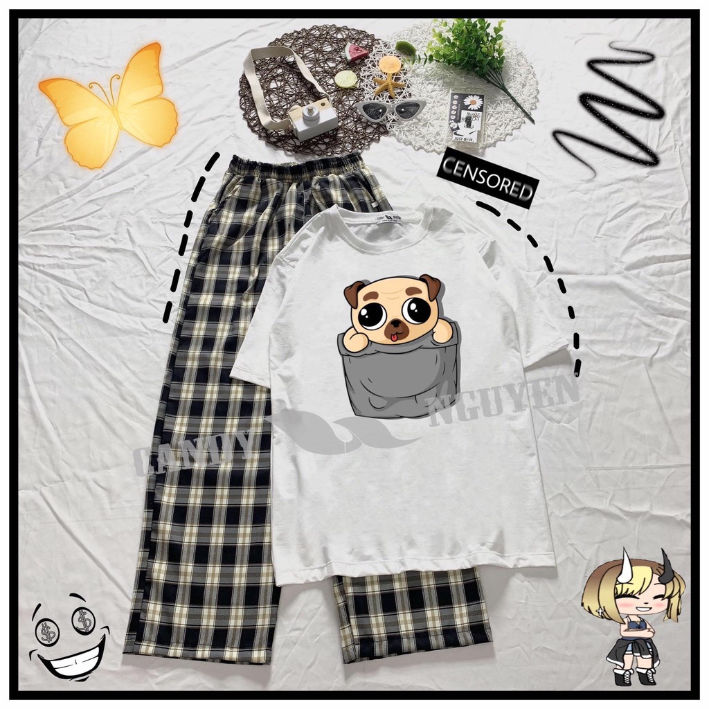 Set bộ quần áo nam nữ Unisex Full Form to, rộng rãi, thoải mái, NHIỀU MẪU, đồ bộ hoạt hình Freesize DVGIT FASHION