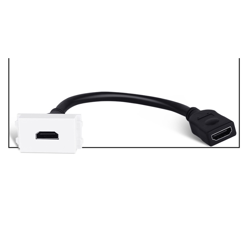 Nhân ổ cắm HDMI âm tường (Có dây dài 20 cm)