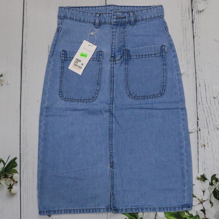 Chân váy jean sẻ dài 4030 | BigBuy360 - bigbuy360.vn