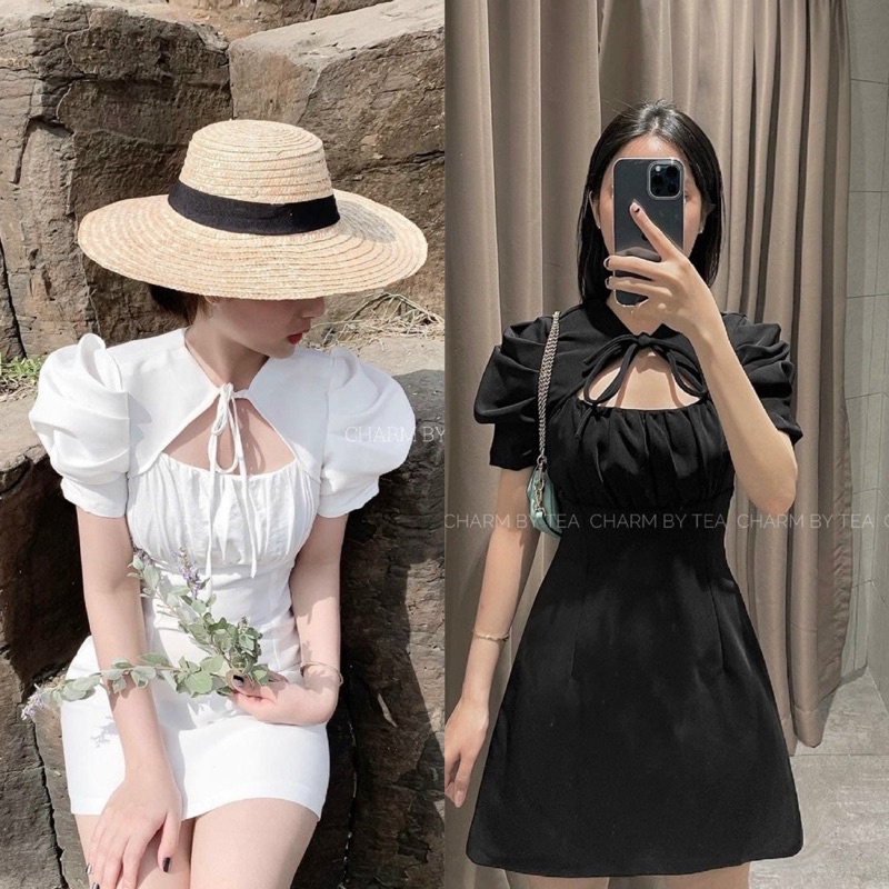 Đầm Bigsize Dán A Tay Phòng Nhún Ngực (Bigsize 55kg Đến 100kg (M/L/XL/XXL)