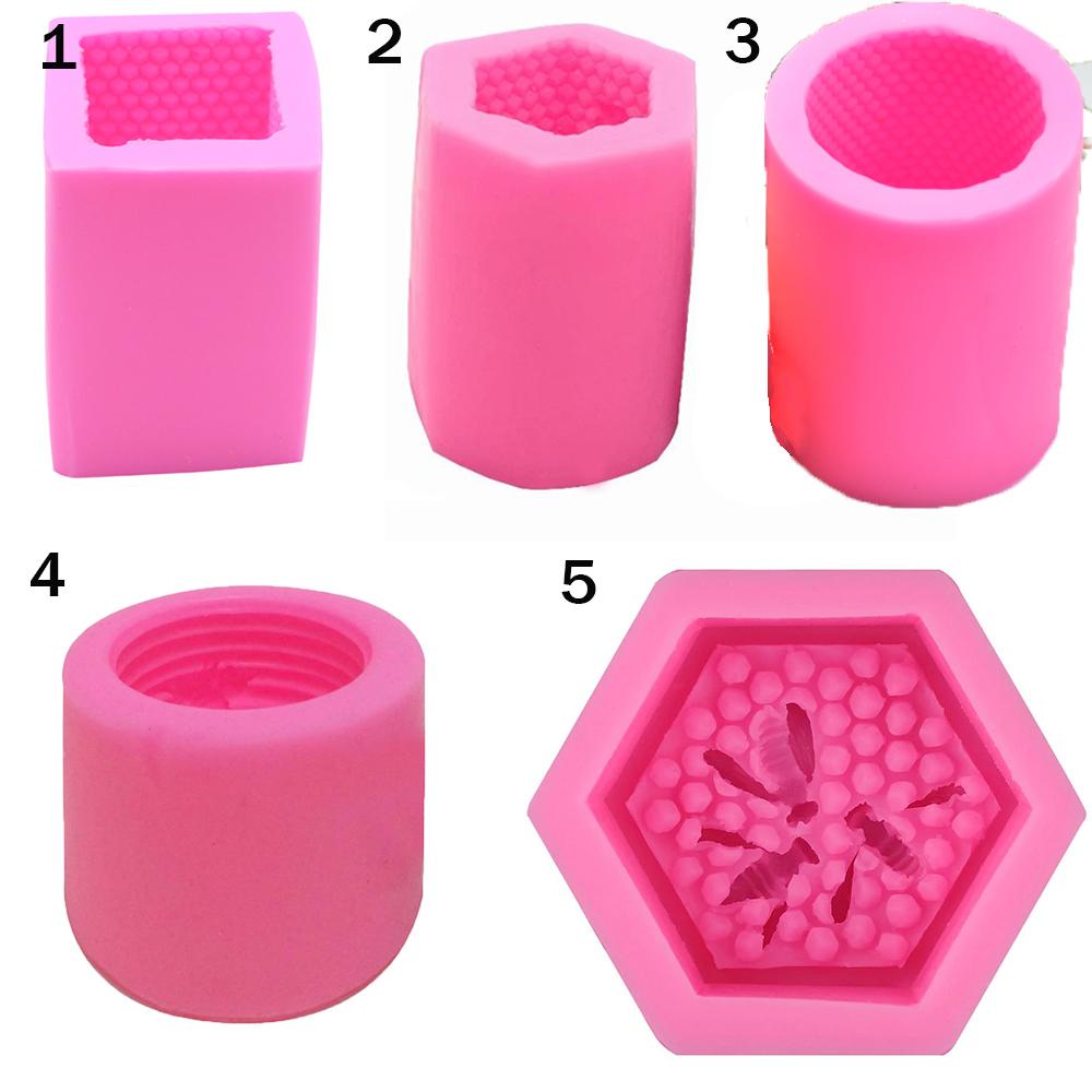 Khuôn Silicone Tạo Hình Làm Nến 3D DIY Để Bàn Trang Trí