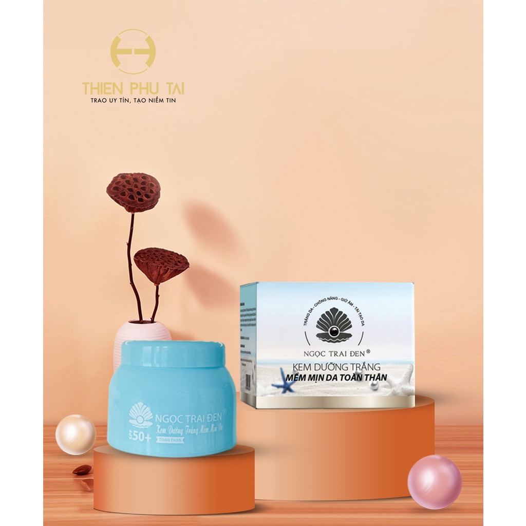Kem dưỡng trắng mềm mịn da toàn thân NGỌC TRAI ĐEN - 250g