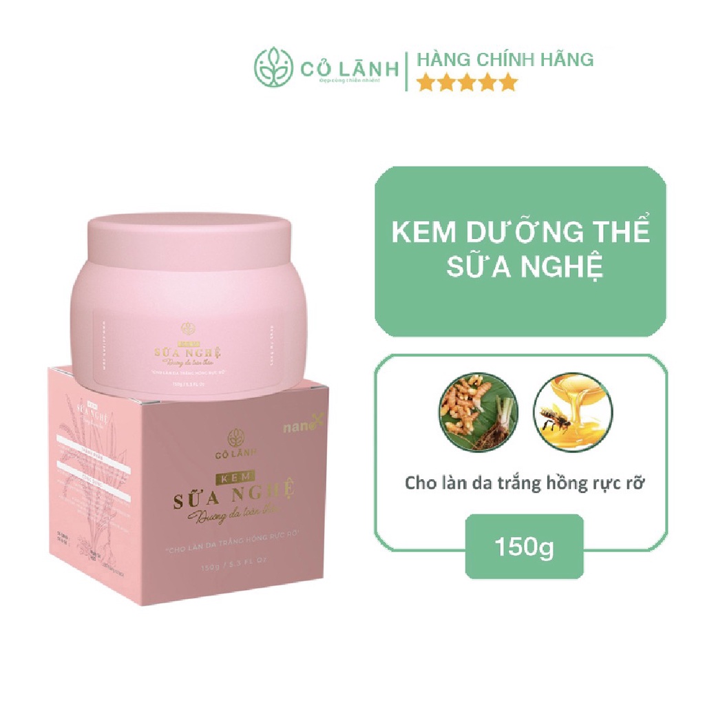 Kem dưỡng thể sữa nghệ Cỏ Lành 150G