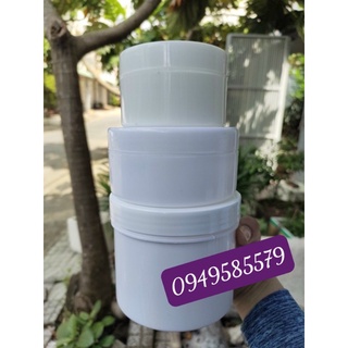 Hủ 150gr-250gr-500gr-màu trắng ko viền-loại 1