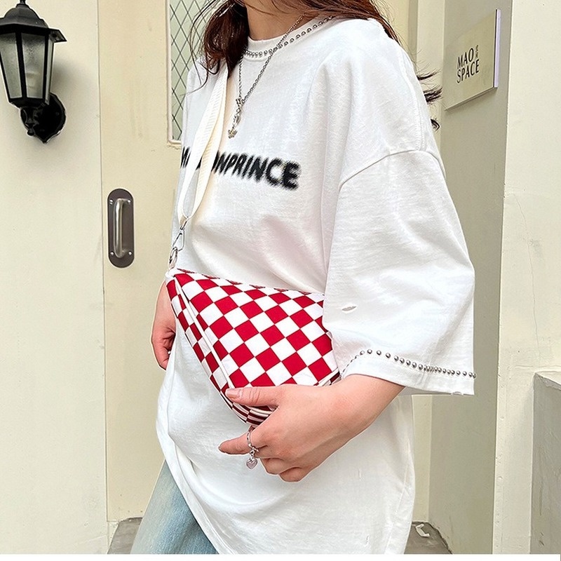 Túi Vuông Nhỏ Đeo Chéo Vai Họa Tiết Kẻ Ô 2022 Mới NB00223