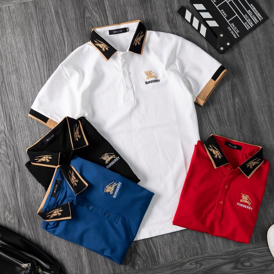 Áo thun nam có cổ ngắn tay cổ dệt nhiều mẫu | BigBuy360 - bigbuy360.vn