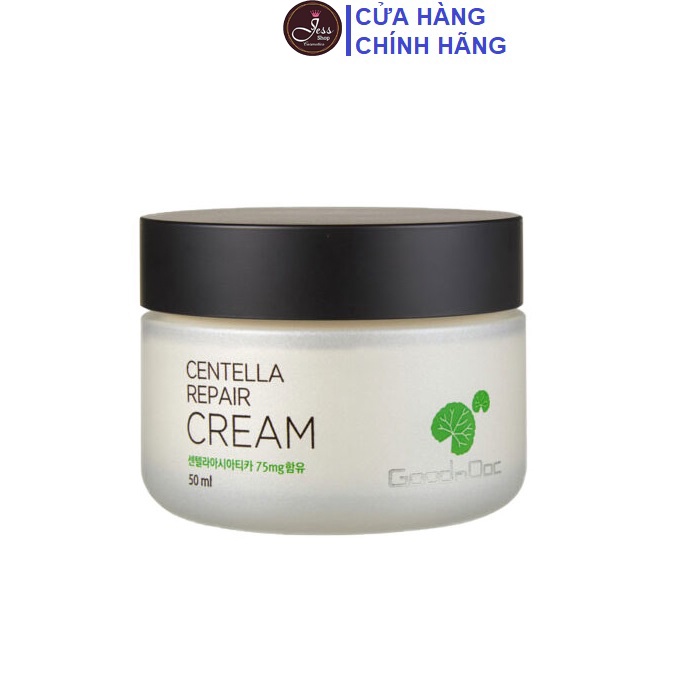 Kem Dưỡng Ẩm Phục Hồi Da GoodnDoc Centella Repair Cream 50ml