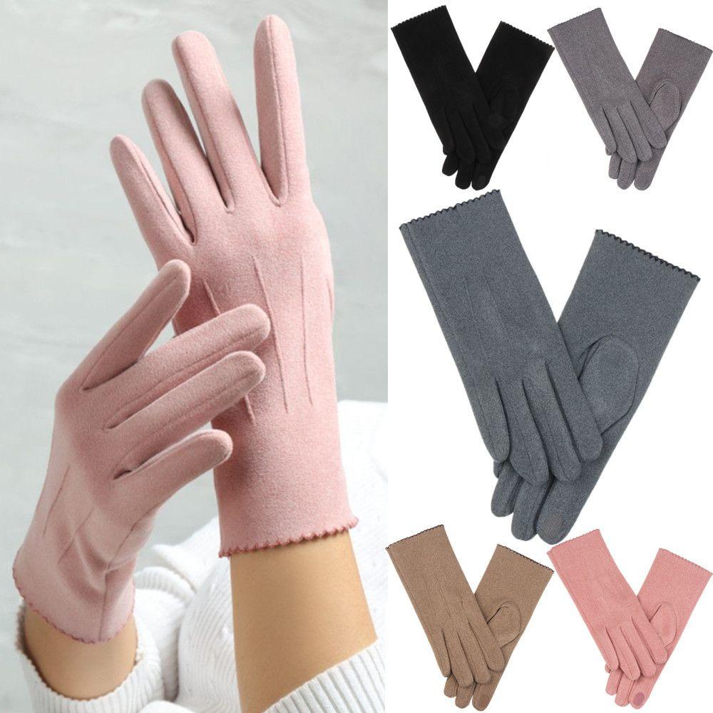 Găng Tay Giữ Ấm Mùa Đông Dày Dặn Chống Trượt Thoáng Khí Cho Nữ