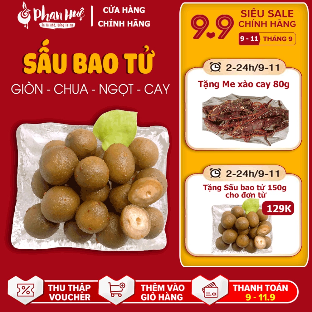 Ô mai xí muội sấu bao tử giòn chua ngọt cay PHAN HUỆ 1kg, sấu non chọn lọc, đặc sản hà nội, hút túi chân không