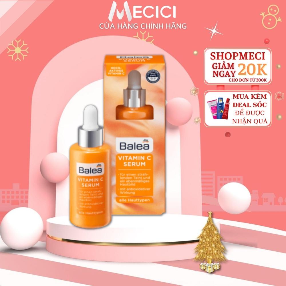 Serum Vitamin C Balea dưỡng trắng da 30ml nhập khẩu Đức, huyết thanh mờ thâm an toàn cho da - Shop Mecici