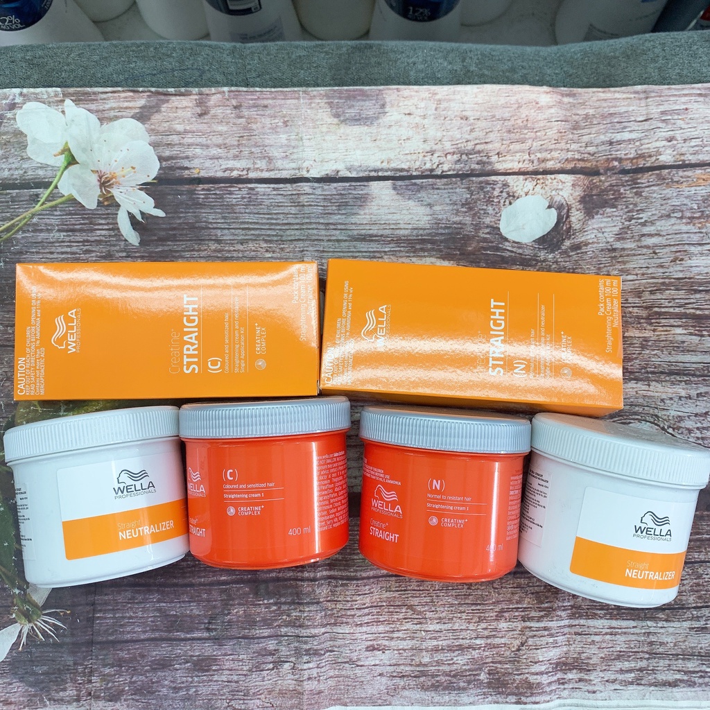 KEM DUỖI TÓC WELLA DẠNG GEL MÀU CAM DUỖI TẠI NHÀ 100ML/400ML