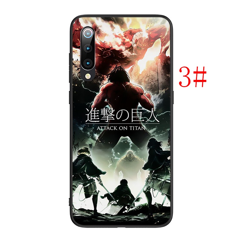 Ốp Lưng Silicone Họa Tiết Hình Attack On Titan Thời Trang Cho Xiaomi Mi A1 A2 A3 Lite 5x 6x F1 Poco X3 Nfc F2 Pro M3