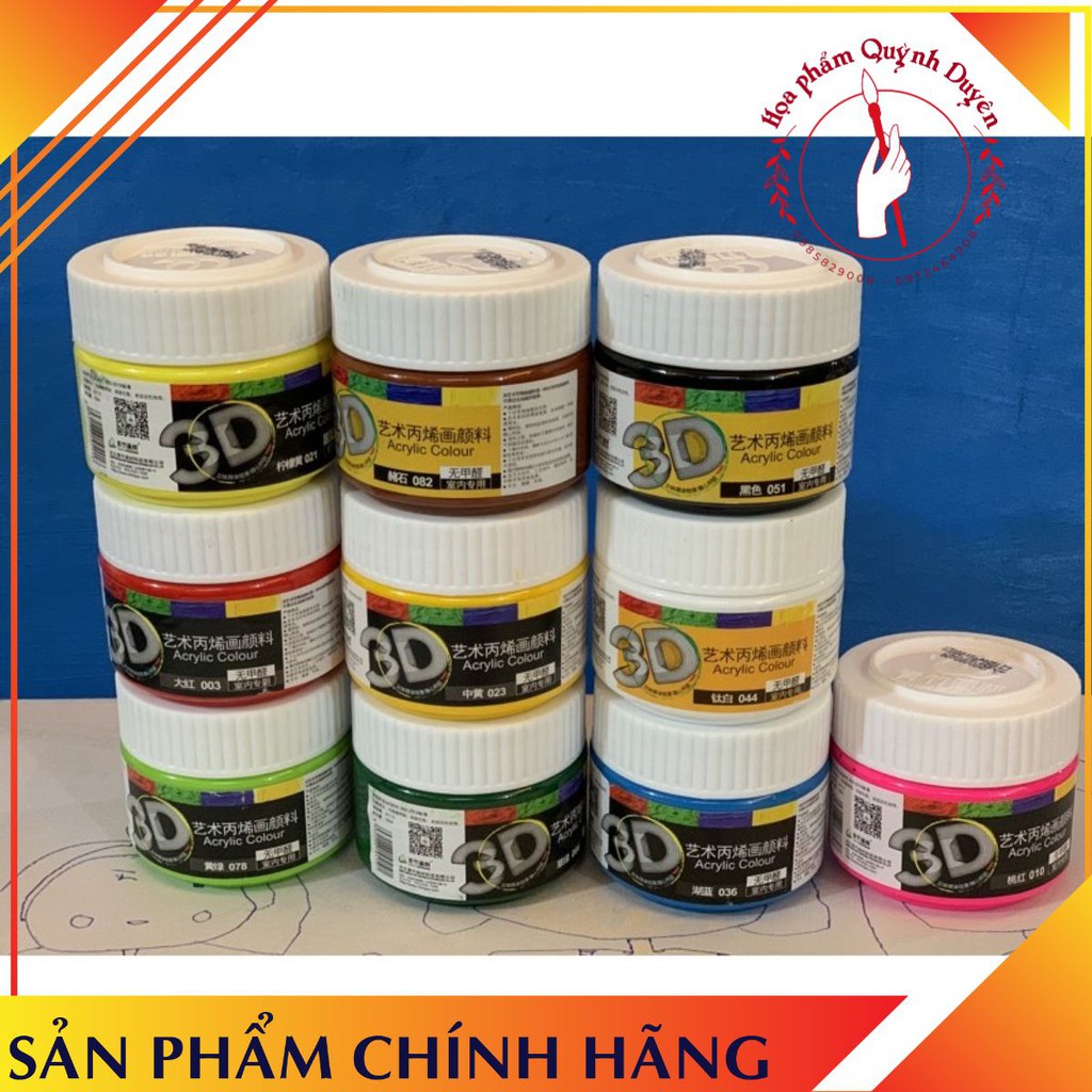 3D 100ml , 10 màu cơ bản giá tốt