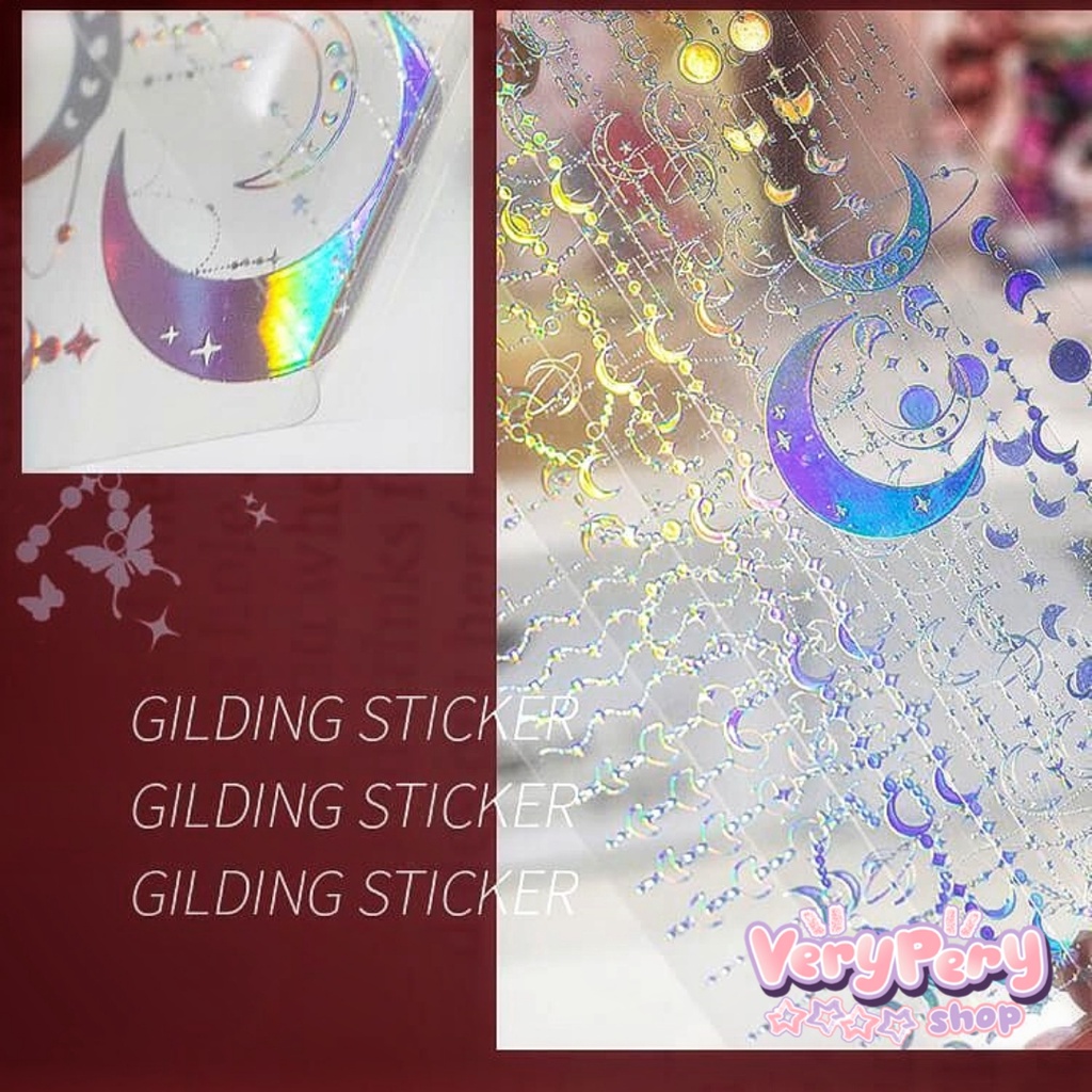 Tấm Sticker Trong Suốt Trang Trí Album, Trang Trí Toploader, Làm Bulletjournal