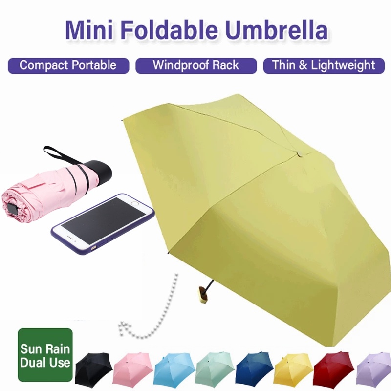 Dù Gấp Mini Chống Gió Chống Tia UV Dành Cho Nữ