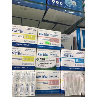 ❤️ Hộp 100 đầu Kim tiêm - kim tiêm vô trùng 18G; 20G; 23G; 25G; 26G TANAPHAR kim tiêm tanaphar 18g 20g 23g 25g 26g