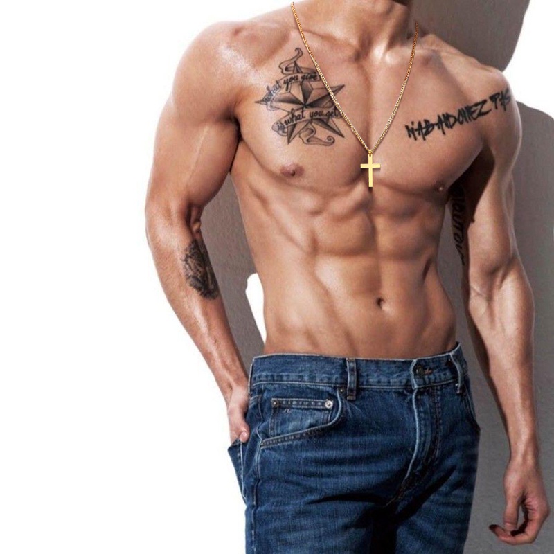 Vòng cổ Rinhoo mặt dây hình cây thánh giá thời trang cho nam