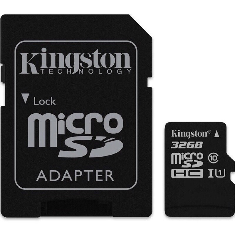 Thẻ nhớ 32GB Kingston MicroSD Class 10 (Kèm Adapter)