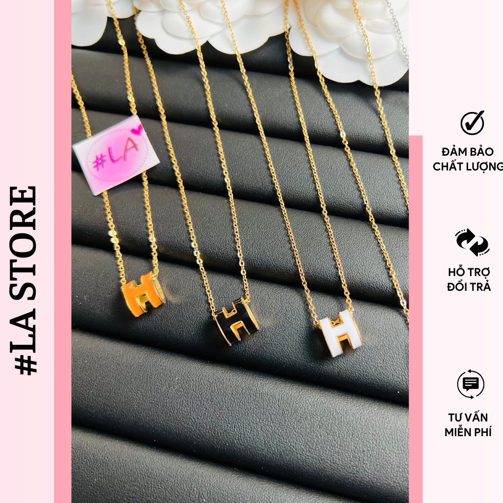 Dây cổ TITAN chữ H đủ màu, (KHÔNG GỈ SET - BẢO HÀNH 6THÁNG-1 NĂM)
