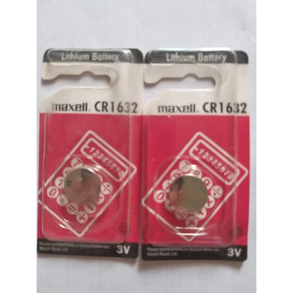 Pin 3V Lithium CR1632 Maxell vỉ 1 viên dùng  cho cảm biến Ô tô