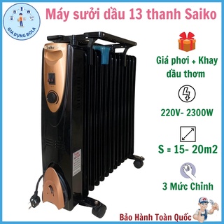 Máy Sưởi Dầu 13 Thanh Saiko CDN-RY2000-13AT (Có Giá Phơi Đồ) - Bảo Hành 18 Tháng Toàn Quốc