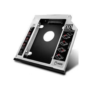 Caddy Bay Sata3 cho SSD và HDD 2,5” - Vỏ Nhôm/Nhựa – Size: 9.5mm và 12.7mm – Khay ổ cứng thay thế ổ DVD