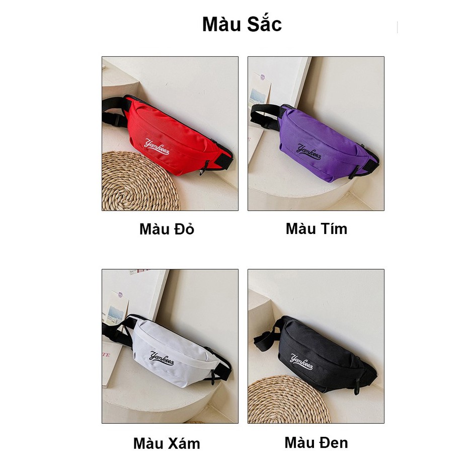 Túi bao tử nam nữ ZADA phong cách đeo hông vải canvas thời trang hàn quốc trẻ trung [Z1602] | BigBuy360 - bigbuy360.vn