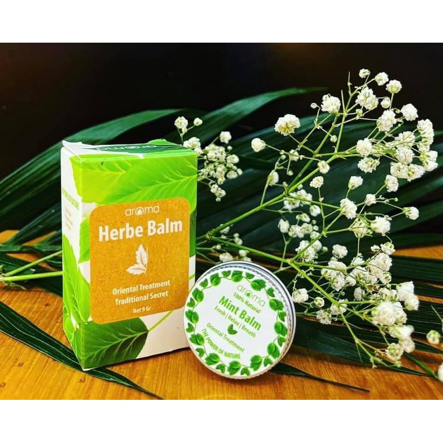 Dầu dạng sáp sảng khoái, dễ chịu AROMA bạc hà mint 10Gr