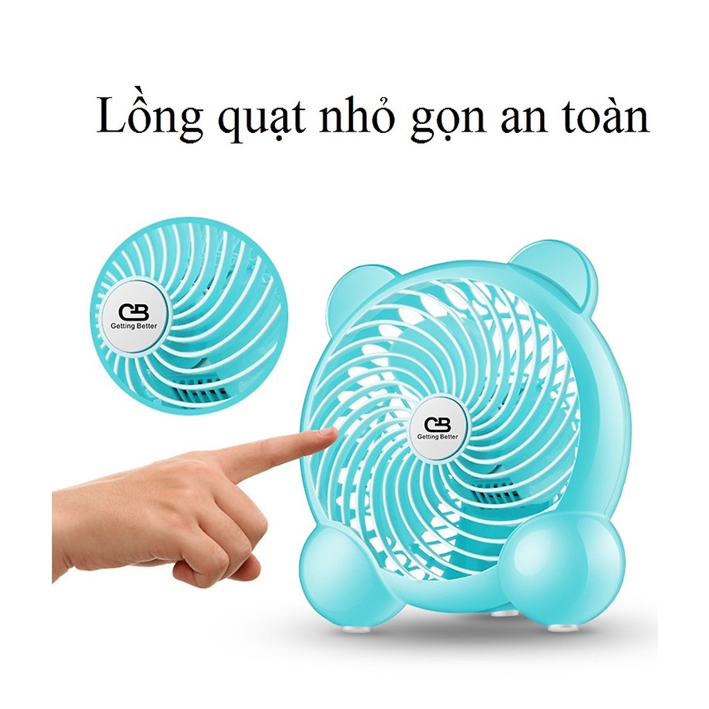 Quạt văn phòng mini điều chỉnh 2 tốc độ gió