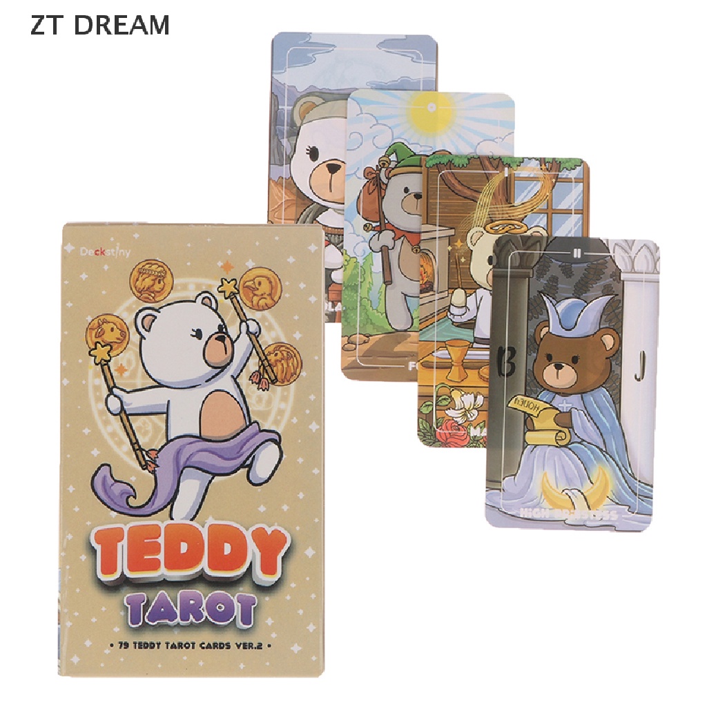 Bộ Bài Tarot Teddy 07 Lá Vui Nhộn