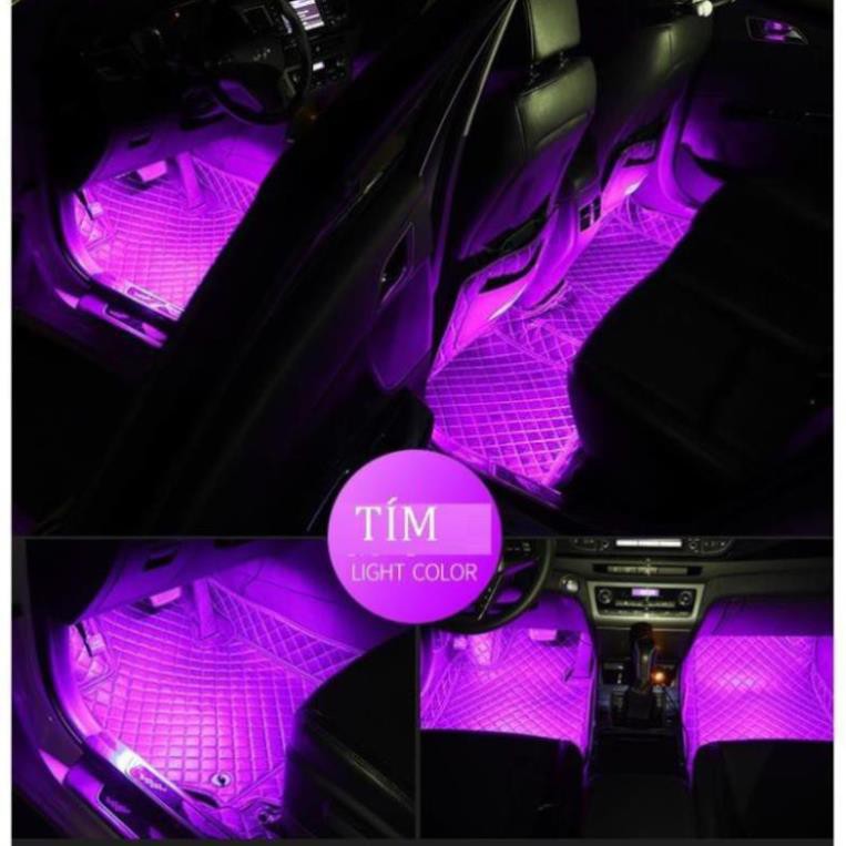 Siêu giảm giá Bộ đèn độ gầm ghế ô tô 12 led có điều khiển cảm ứng âm thanh nhấp nháy theo nhạc loại 1