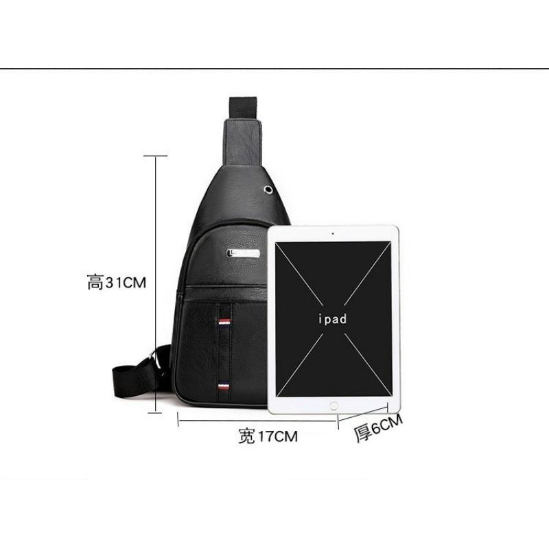 TÚI ĐEO CHÉO NAM NỮ CHẤT DA XỊN SÒ CỰC BỀN