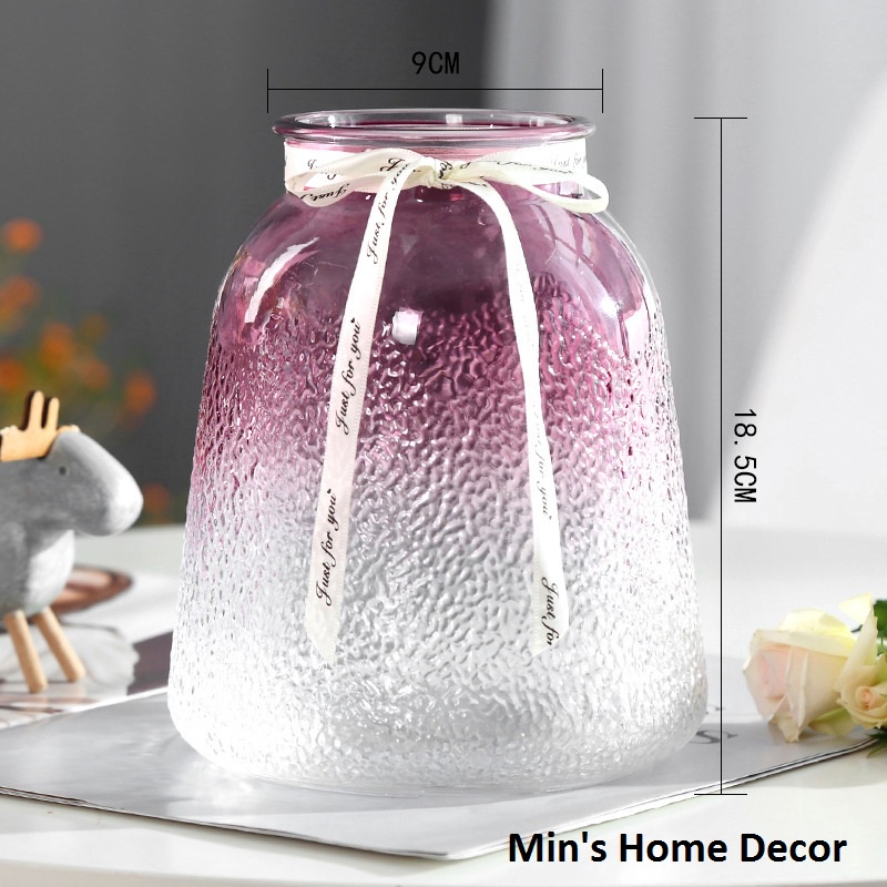 Bình cắm hoa thủy tinh, Lọ hoa thủy tinh cao cấp phong cách Băc Âu