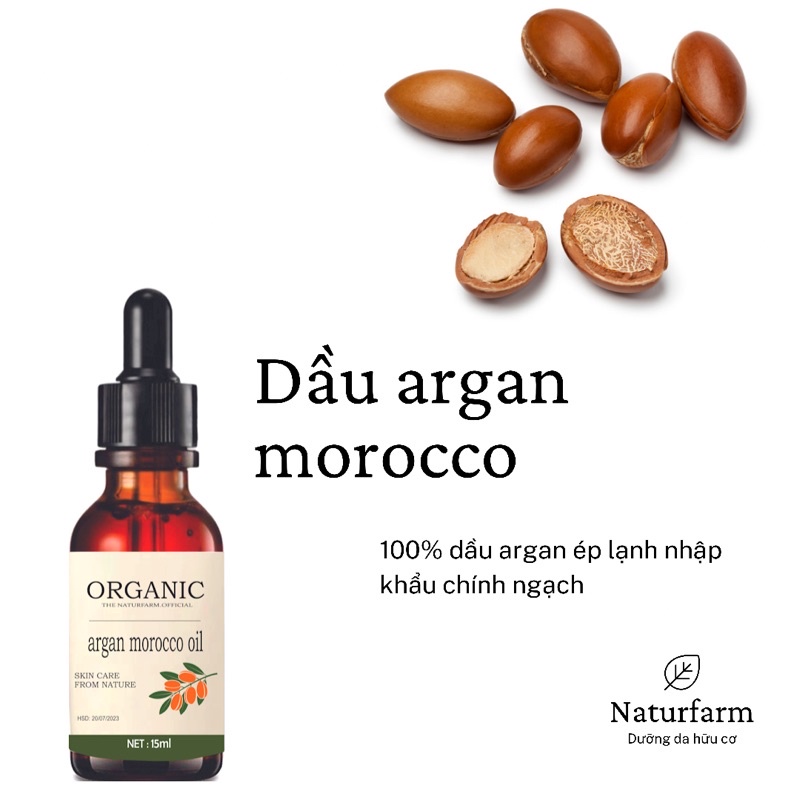 Dầu Argan Morocco 15ML Organic ( Argan Seed Oil Morocco )